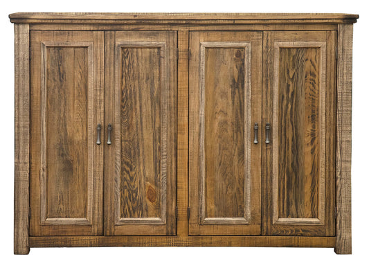4 Door Console - Two Tone Light Brown