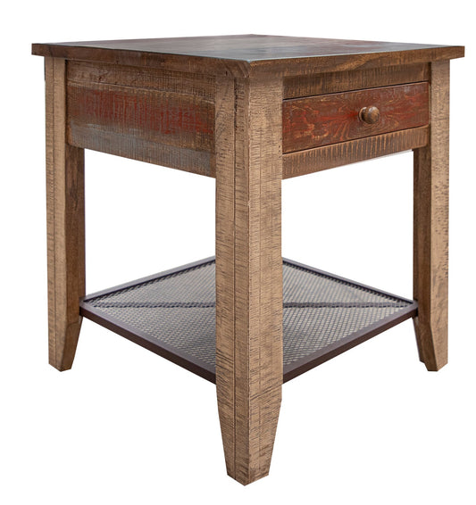 1 Drawer End Table - Multicolor
