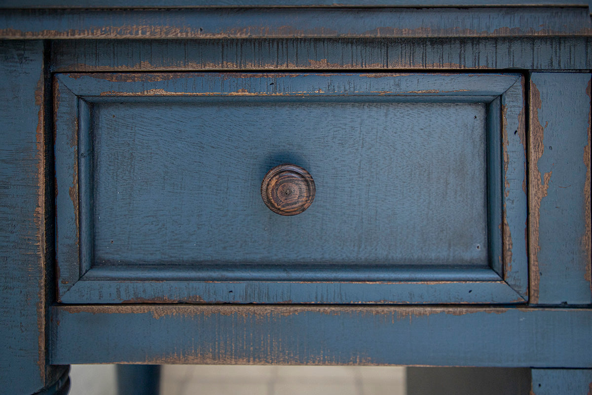 3 Drawer 2 Doors 70" TV Stand - Dark Blue