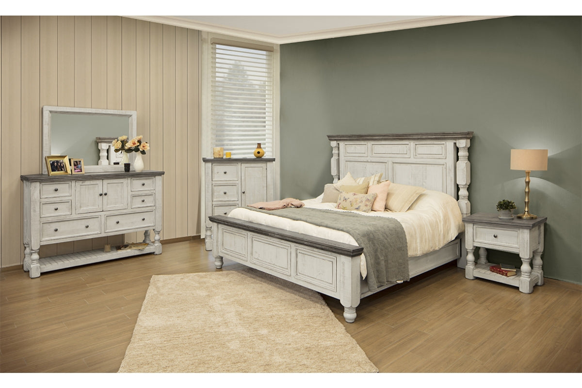 Mirror - Antiqued Ivory