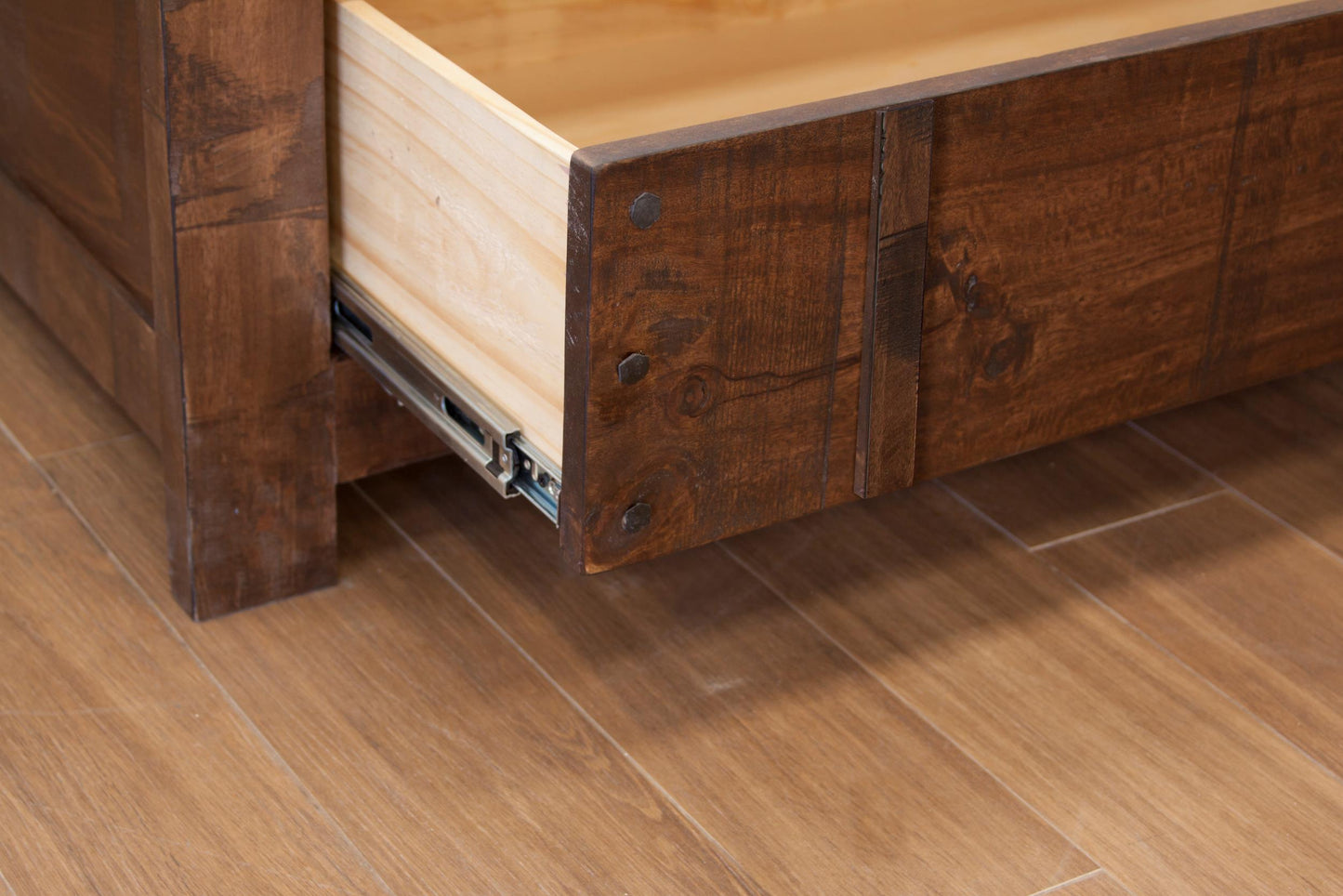 6/6 Storage Footboard - Deep Brown