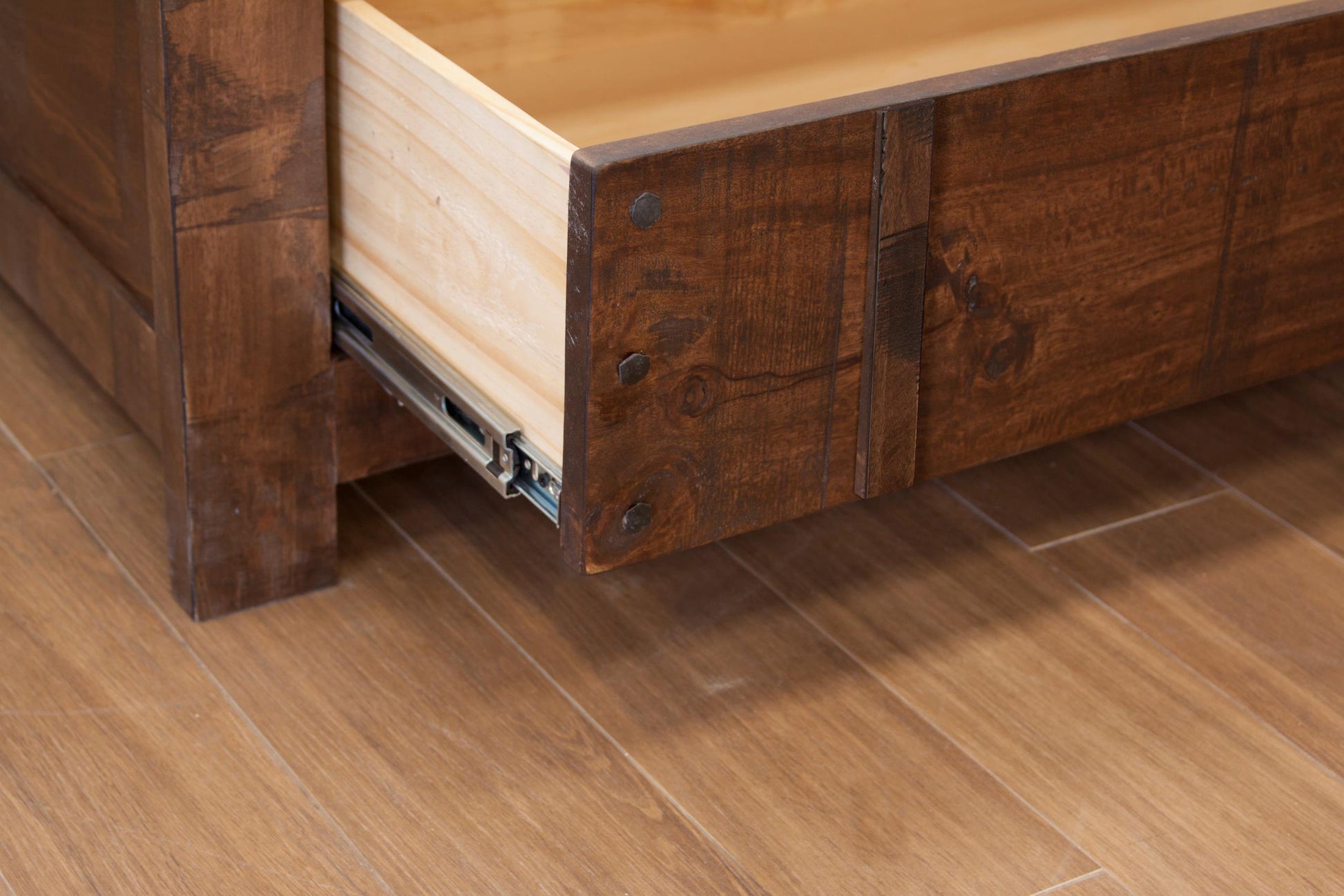 6/6 Storage Footboard - Deep Brown