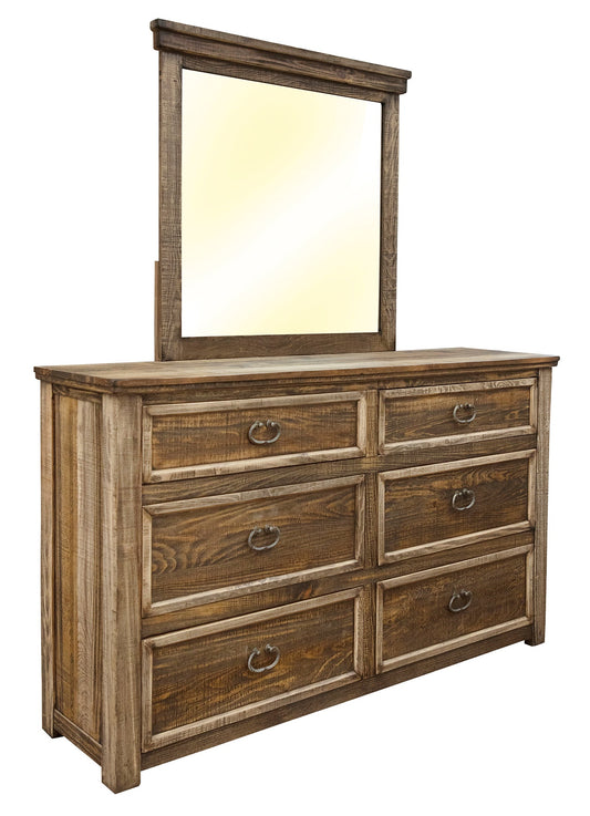 Mirror - Two Tone Light Brown