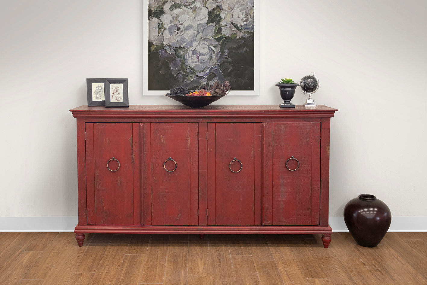 4 Doors Console - Red