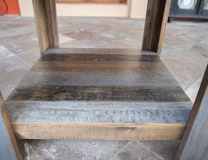 54" Square Dining Table - Two Tone Gray & Brown