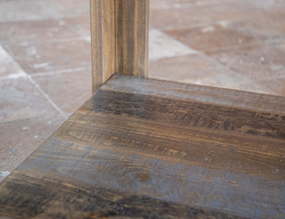 54" Square Dining Table - Two Tone Gray & Brown