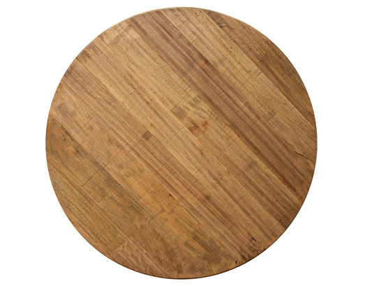 Round Wooden Table Top - Golden Brown