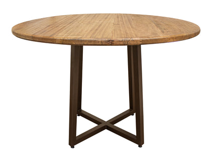 Round Wooden Table Top - Golden Brown