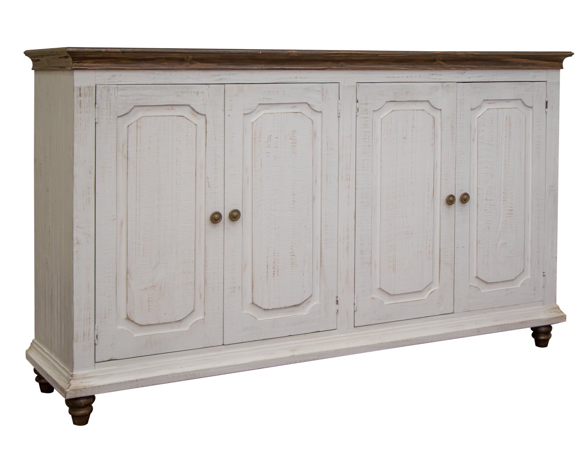 4 Doors Console - White