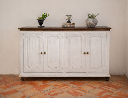 4 Doors Console - White