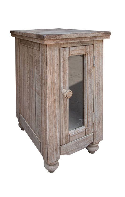 1 Door Chairside Table - Drift Sand