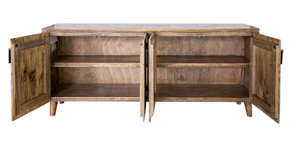 4 Door Console - Peanut Brown
