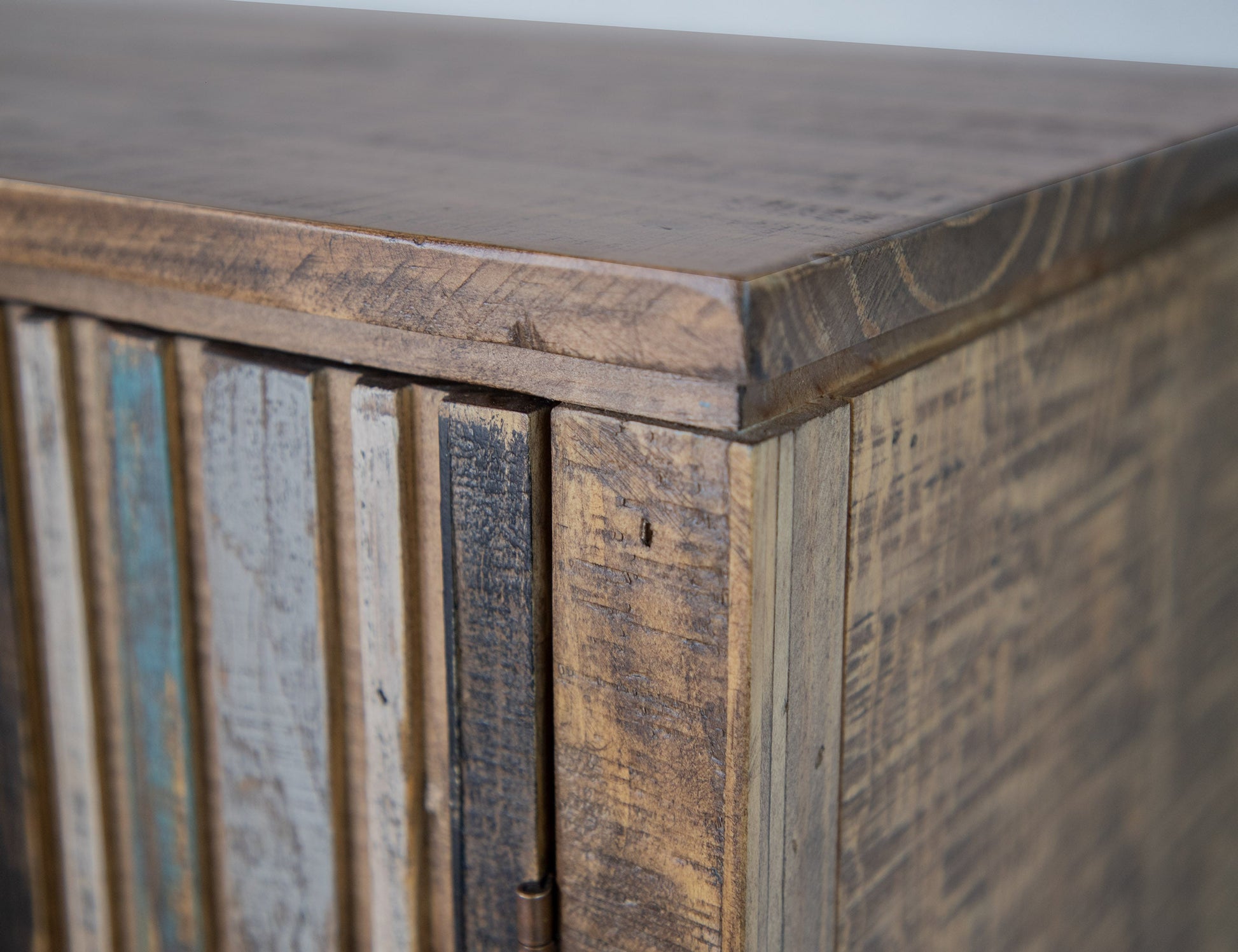 4 Door Console - Peanut Brown