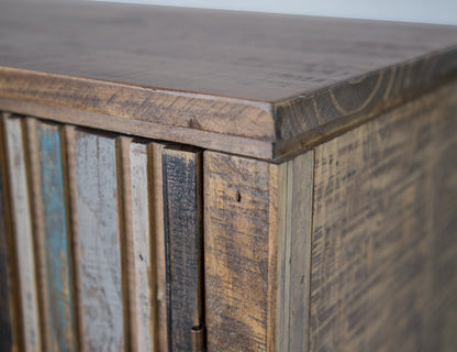 4 Door Console - Peanut Brown