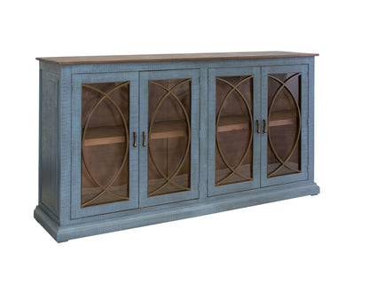 4 Door Console - Vintage Blue
