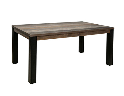 65" Table - Two Tone Gray & Brown