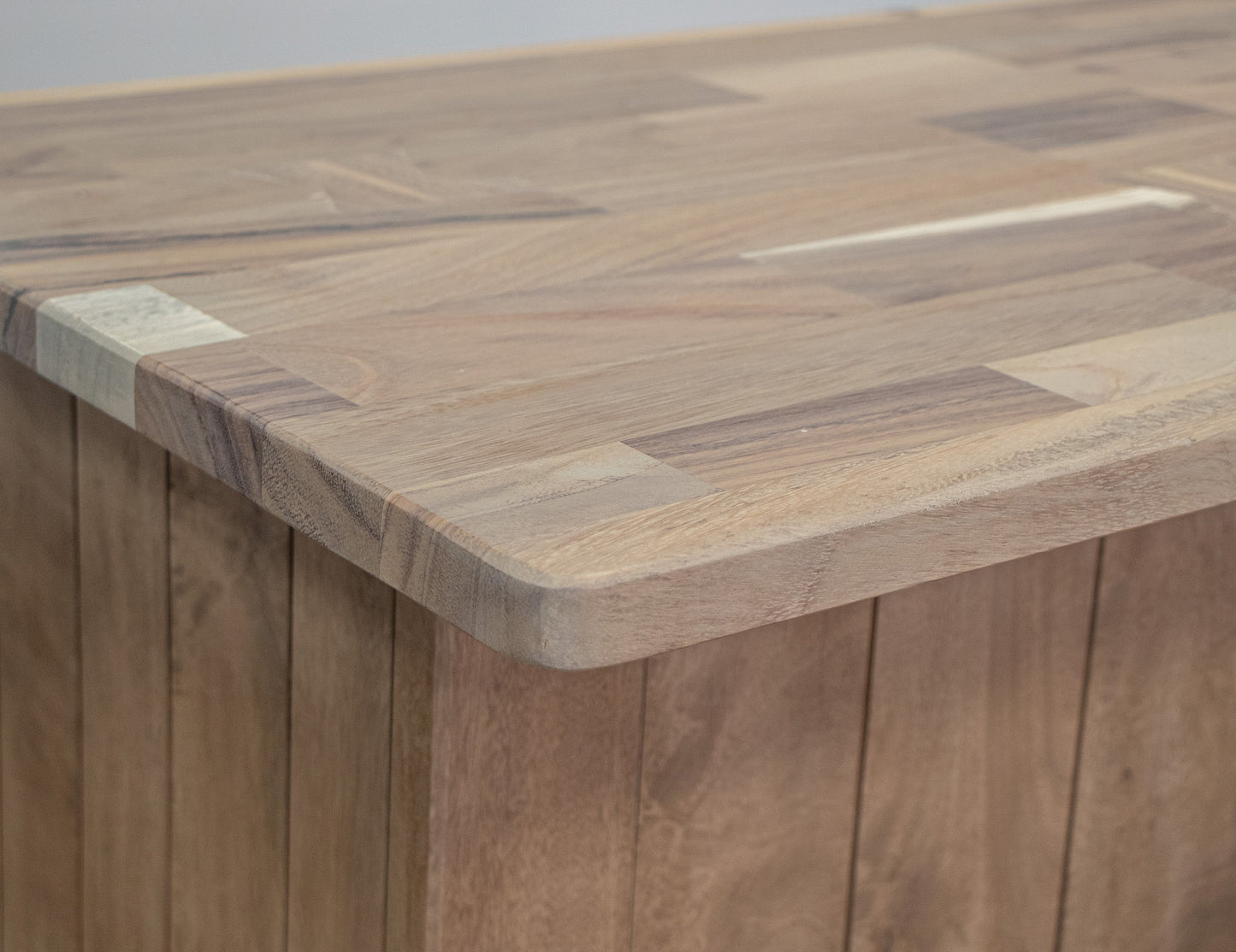4 Door Wooden Bar - Brown cappuccino