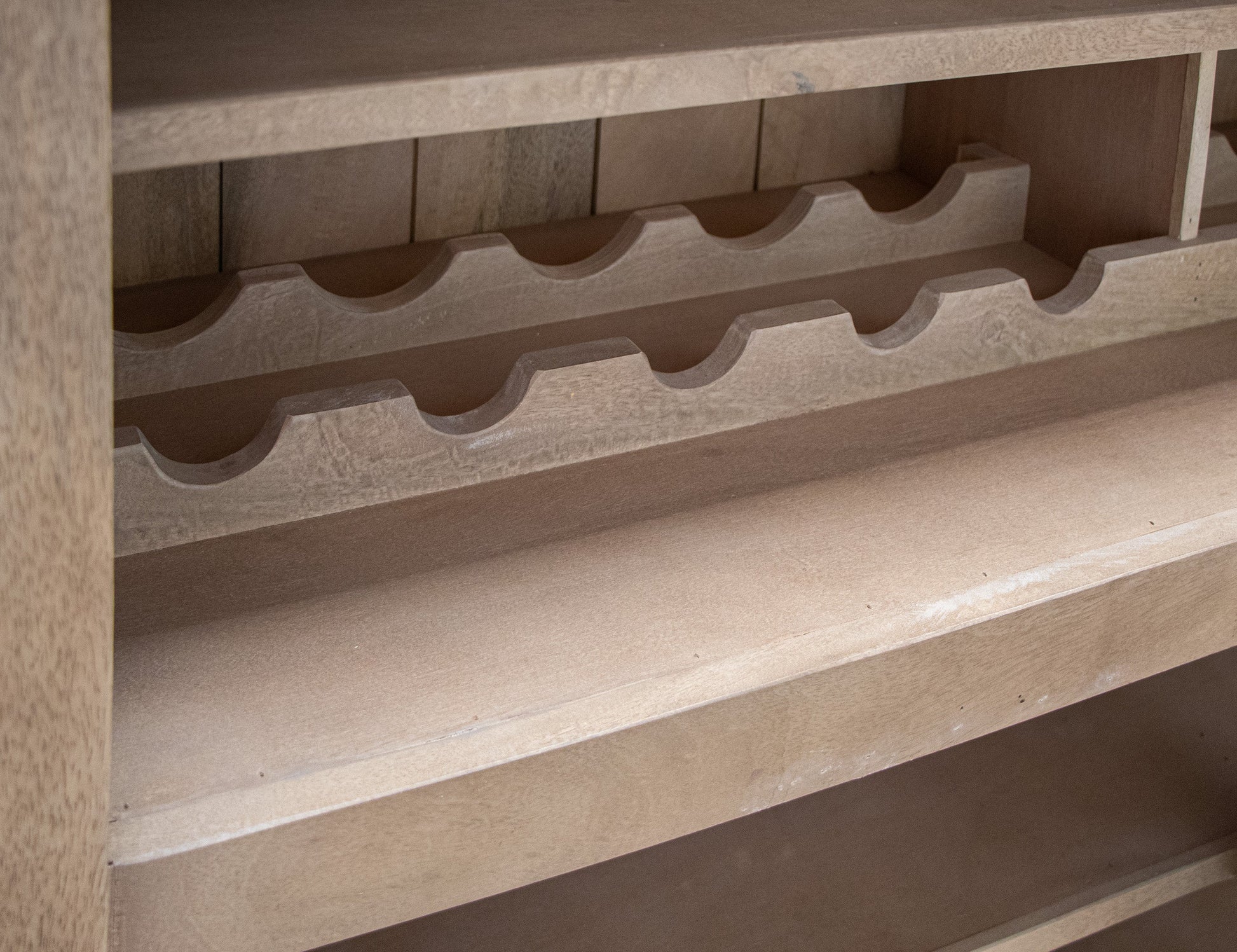 4 Door Wooden Bar - Brown cappuccino