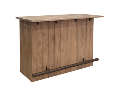 4 Door Wooden Bar - Brown cappuccino
