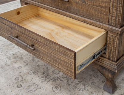 2 Drawer 2 Door Cabinet - Caramel