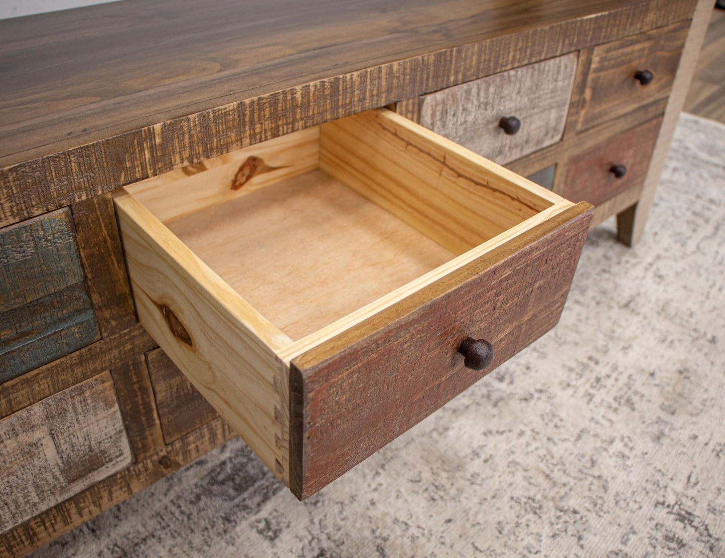 1 Drawer Chairside Table - Multicolor