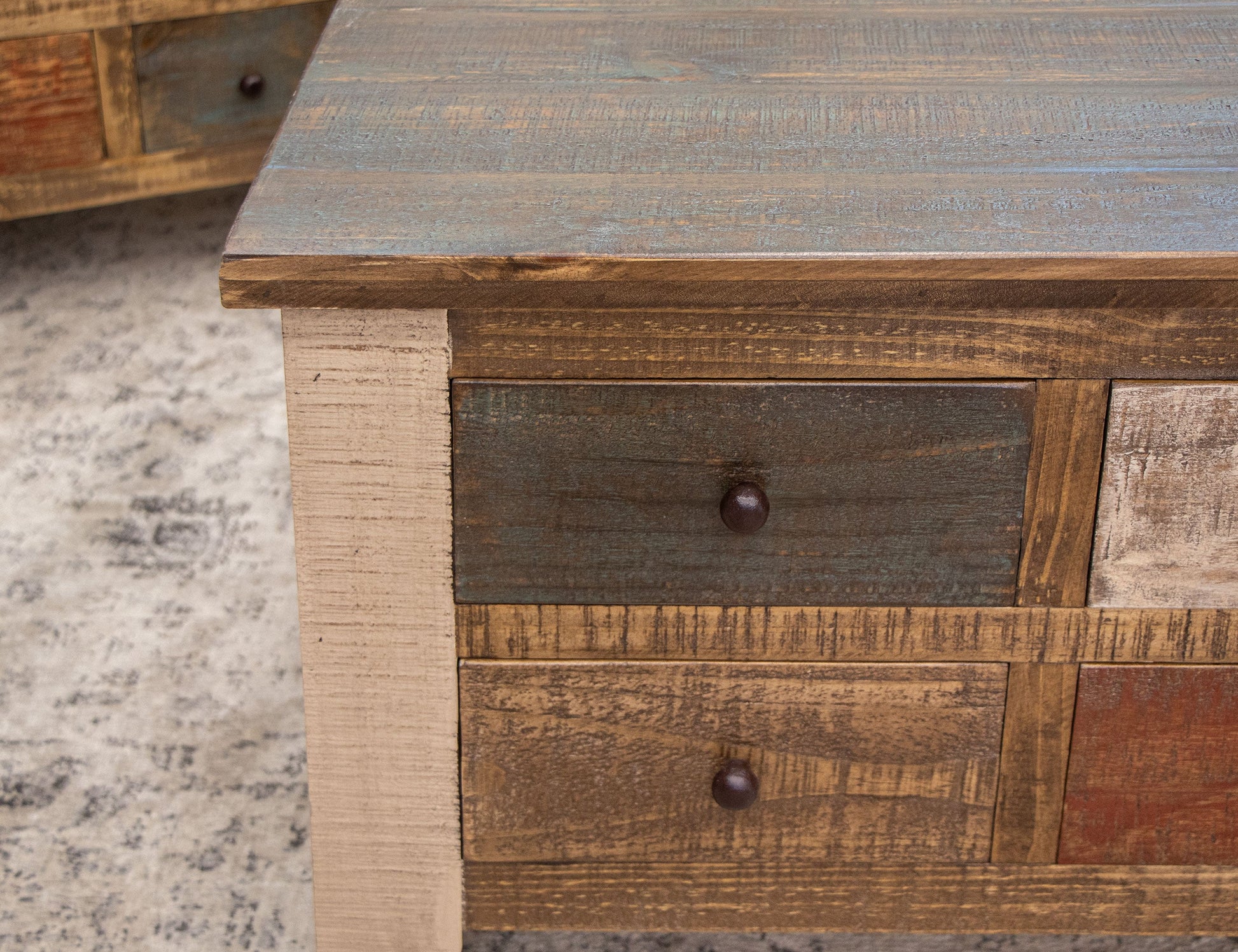 1 Drawer Chairside Table - Multicolor