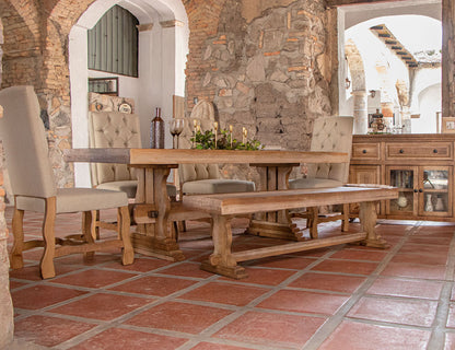 Dining Table - Two Tone Light Brown