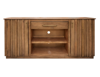 1 Drawer 2 Door TV Stand - Mezquite Brown