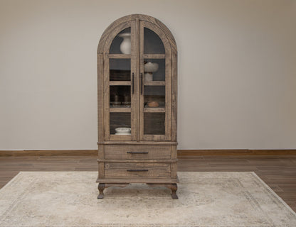 2 Drawer 2 Door Cabinet - Zinc Gray