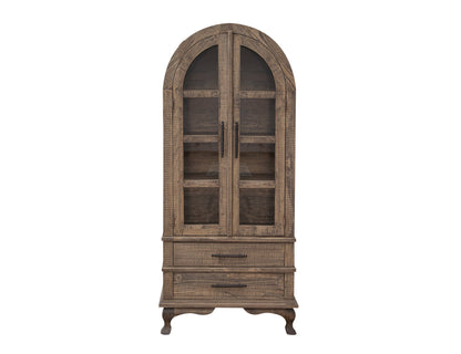 2 Drawer 2 Door Cabinet - Zinc Gray