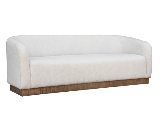 Wooden Frame & Base, Sofa - Light Cream