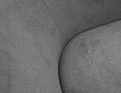Wooden Frame & Base, Sofa - Iron Gray