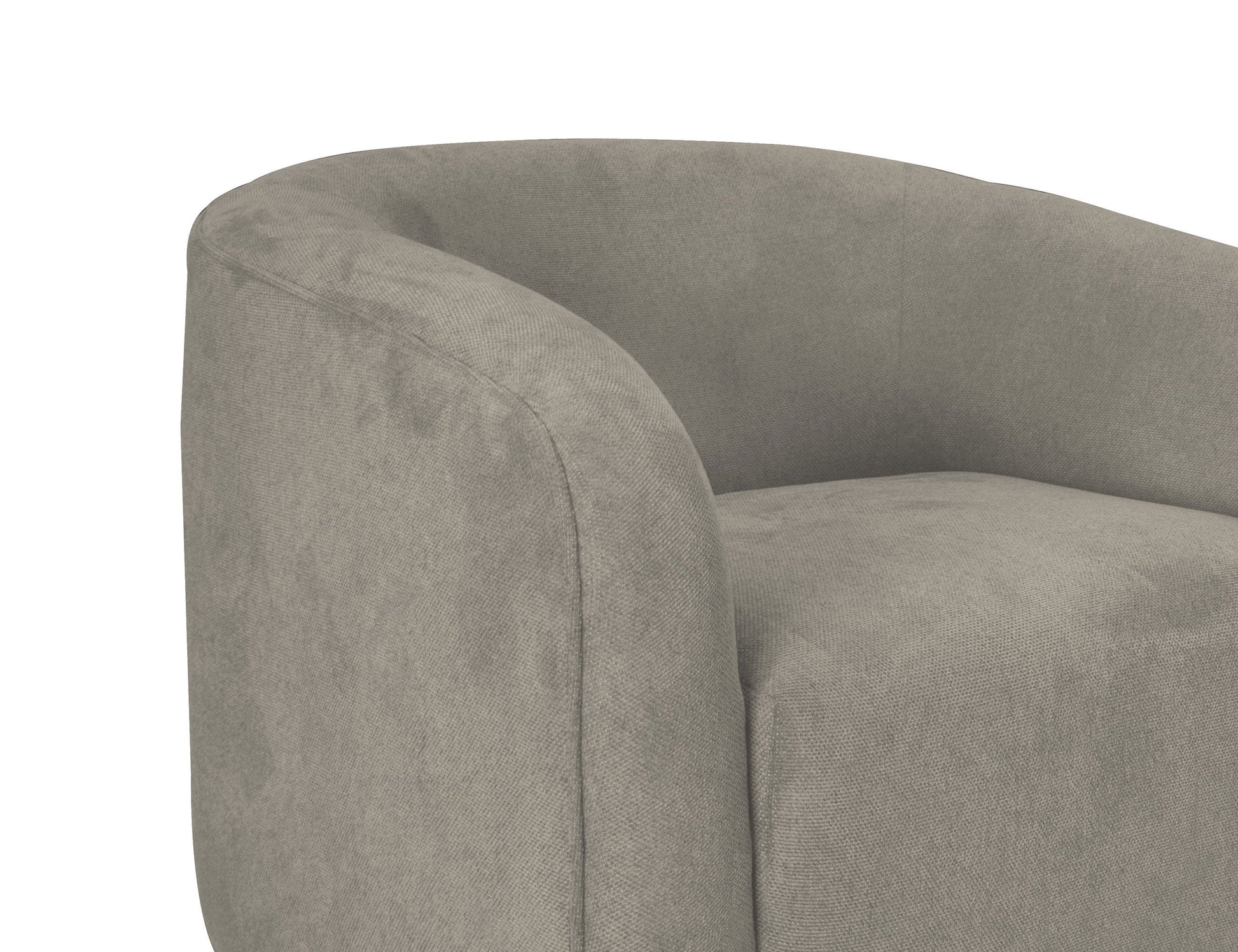 Wooden Frame & Base, Sofa - Almond Gray