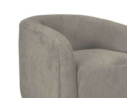 Wooden Frame & Base, Sofa - Almond Gray