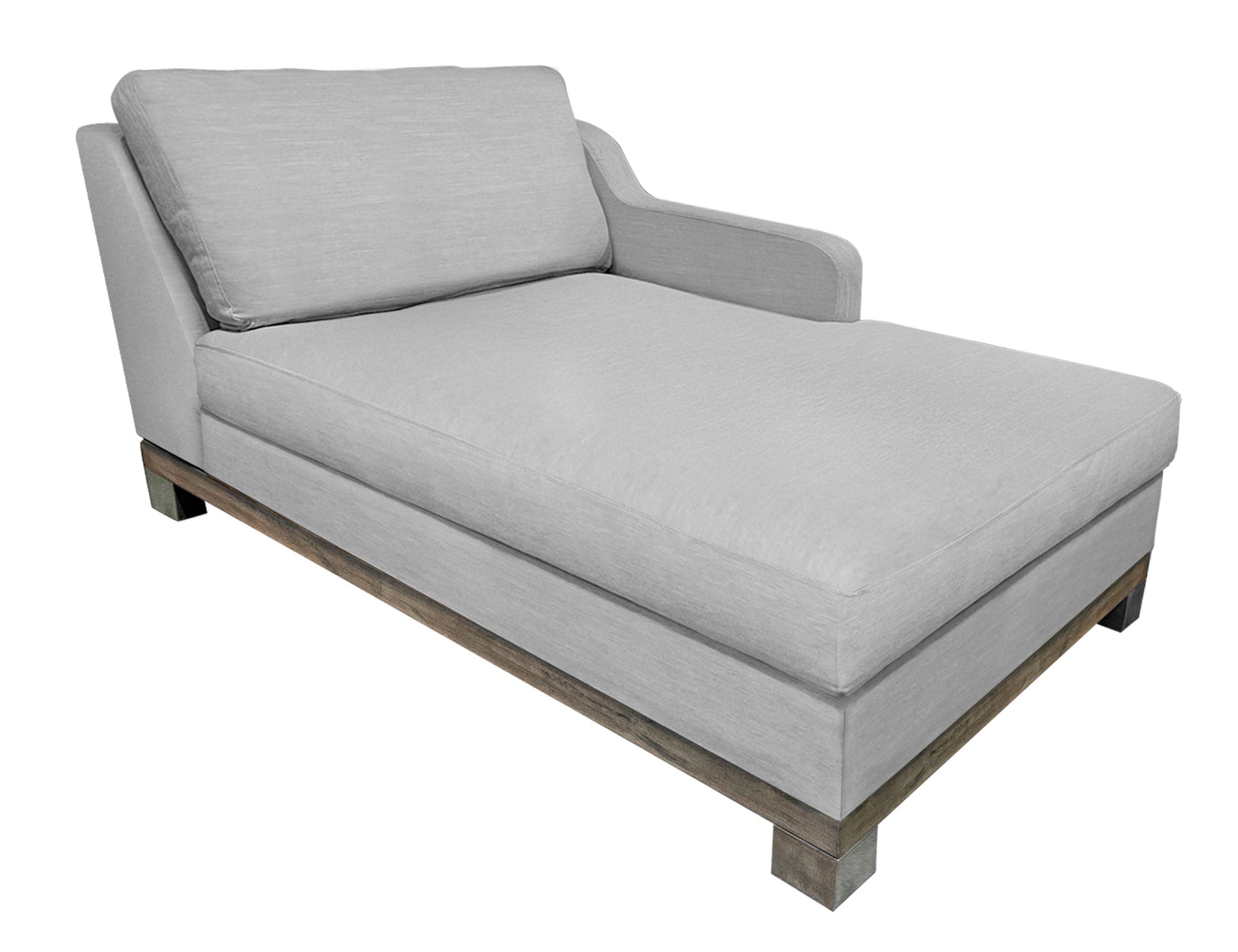 Wooden Frame & Base, Sectional Left Chaise - Agreeable Gray