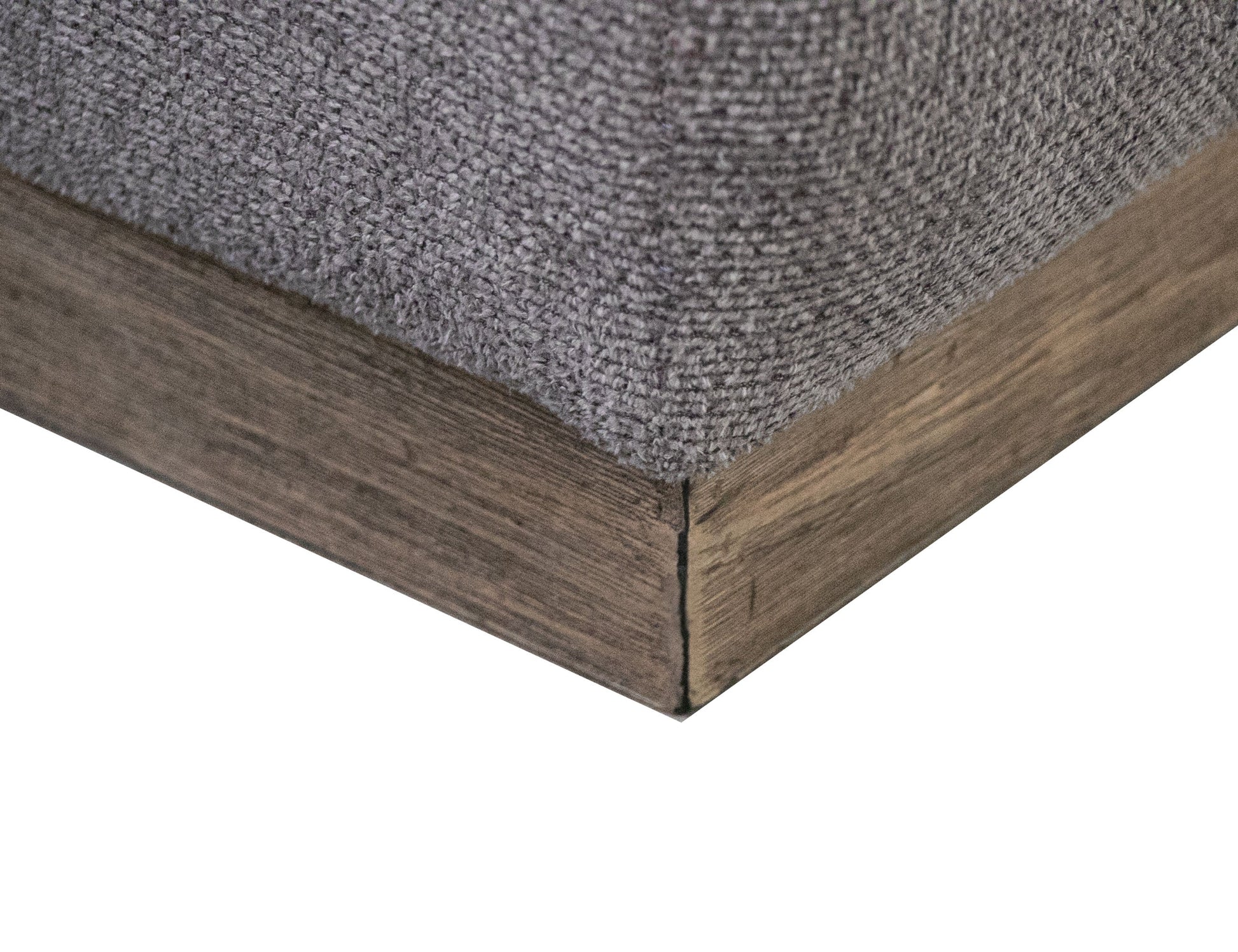 Wooden Frame & Base, Armchair - Iron Gray