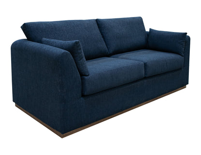 Wooden Frame & Base, Loveseat - Midnight blue