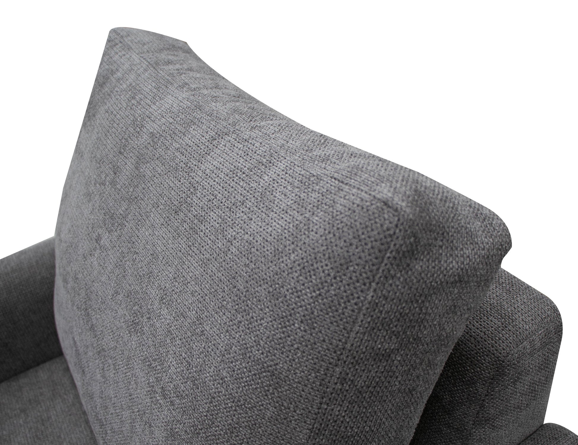 Wooden Frame & Base, Armchair - Iron Gray