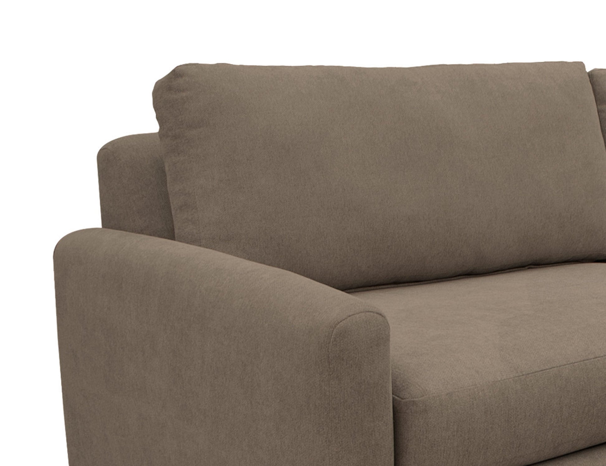 Wooden Frame & Base, Armchair - Brown Camel