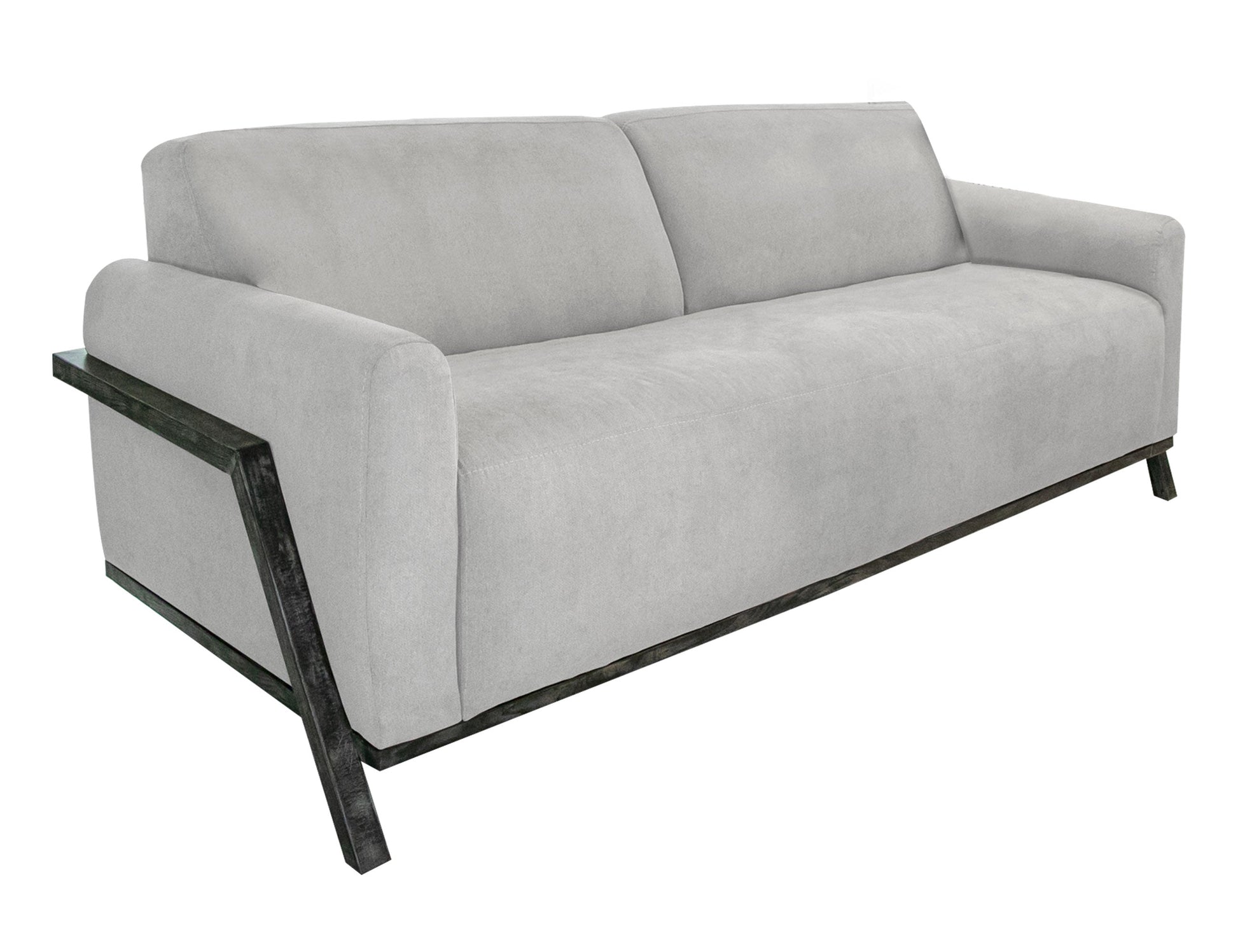 Wooden Frame & Base, Loveseat - Agreeable Gray