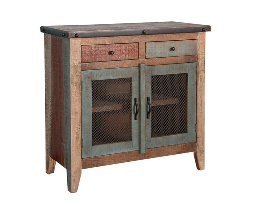 2 Drawer, 2 Mesh Doors Server - Multicolor