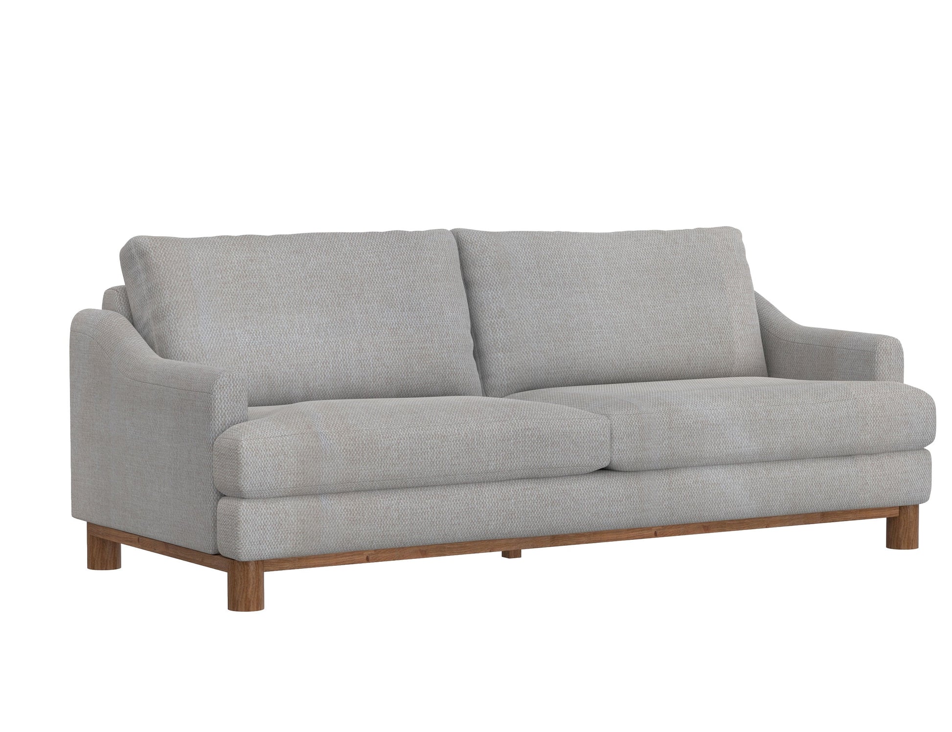 Wooden Frame & Base, Sofa - Agreeable Gray