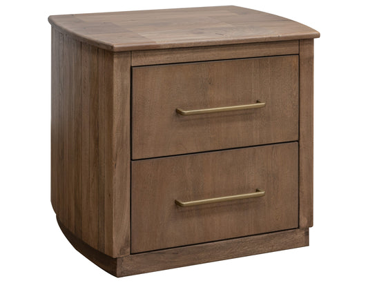 2 Drawer Nightstand - Mezquite Brown