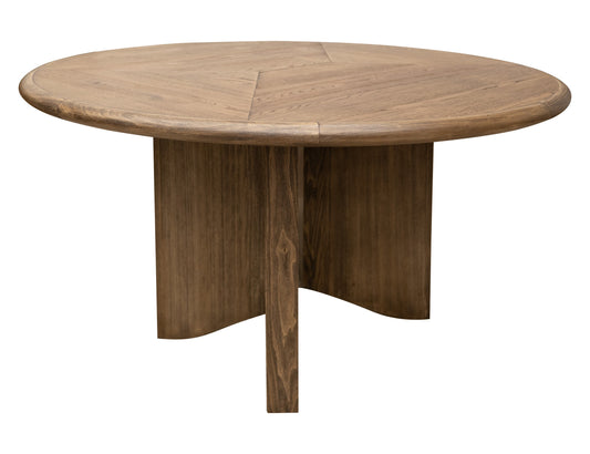 Round Table Base - Walnut Brown
