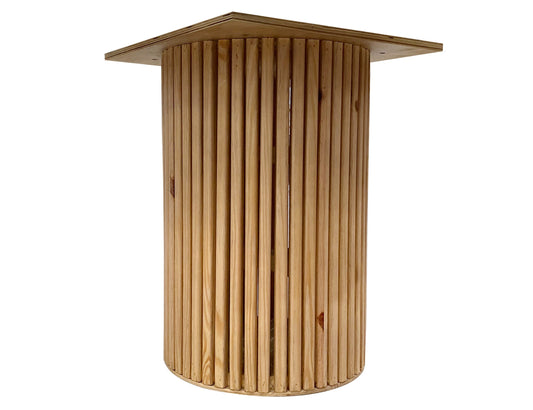 Round Table Base - Hazelnut