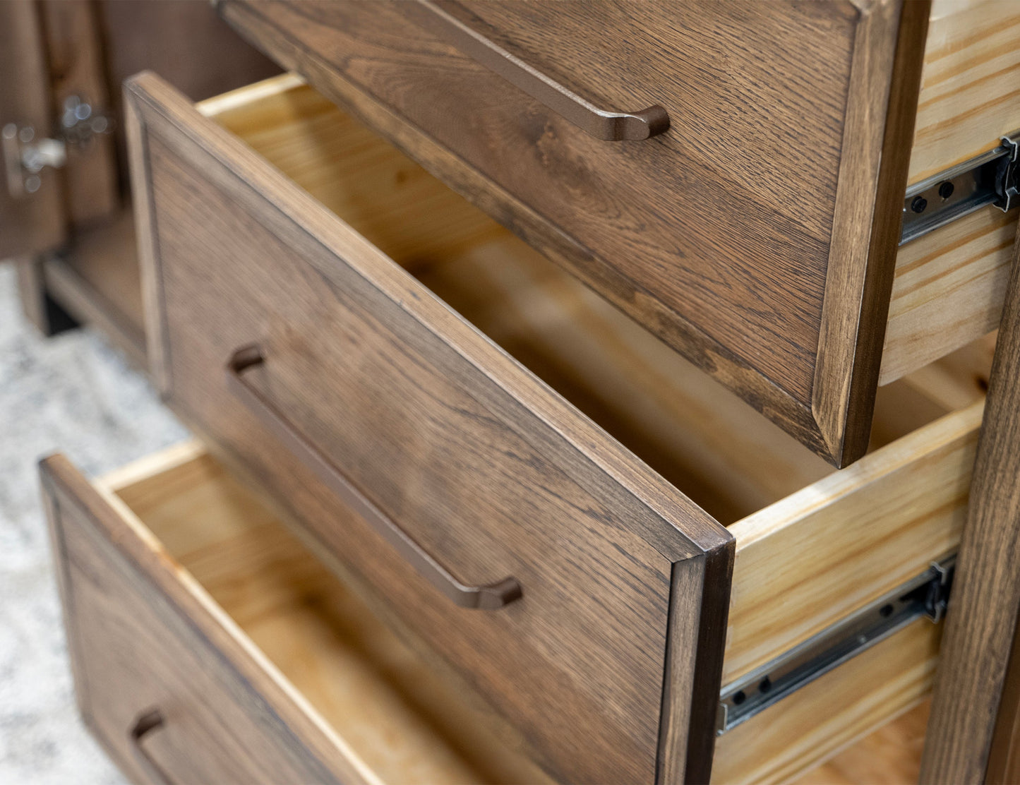 3 Drawer 2 Door Buffet - Walnut Brown
