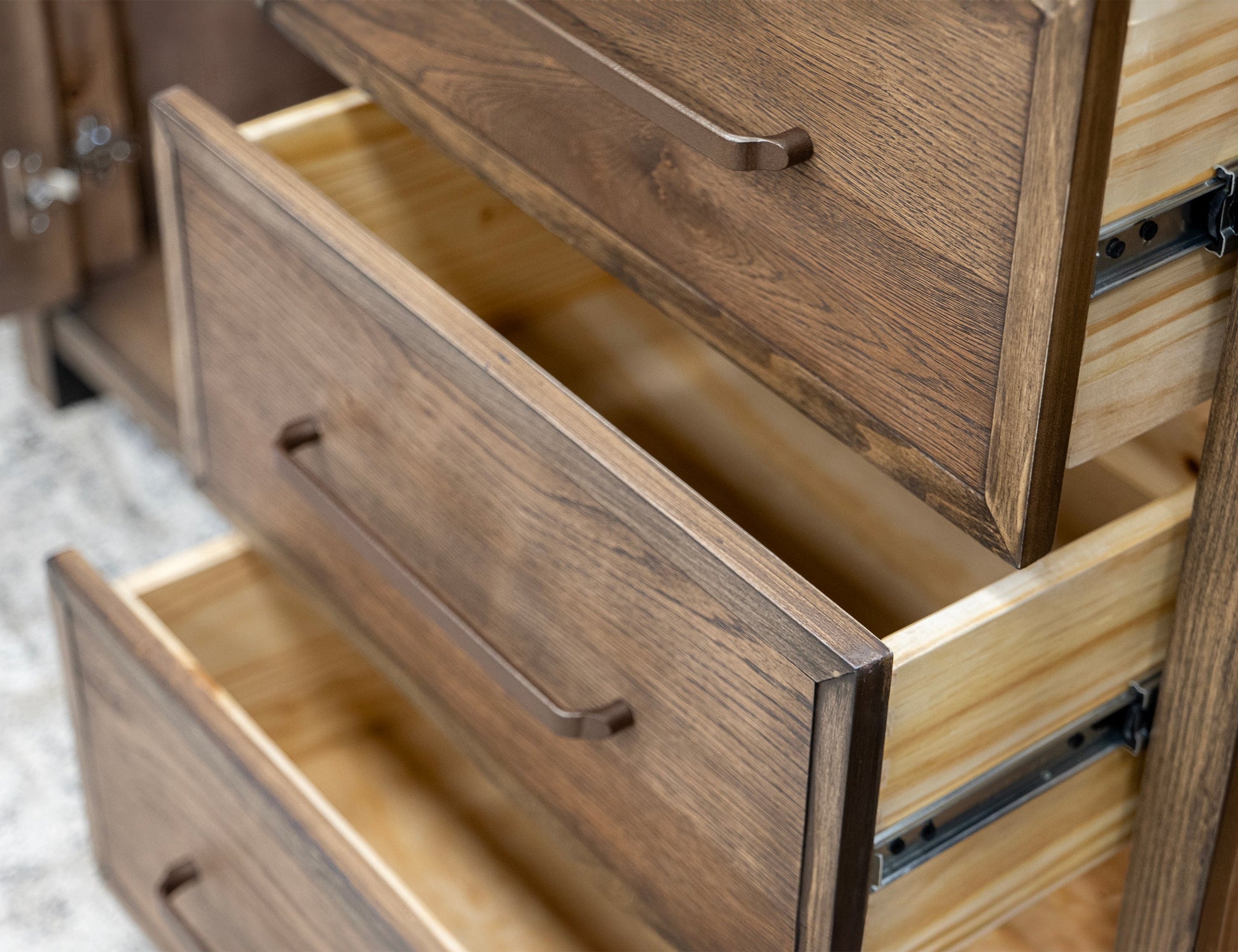 3 Drawer 2 Door Buffet - Walnut Brown