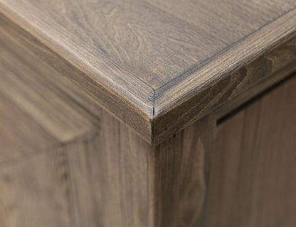 3 Drawer 2 Door Buffet - Walnut Brown
