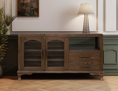 2 Door 2 Drawer Console - Caramel