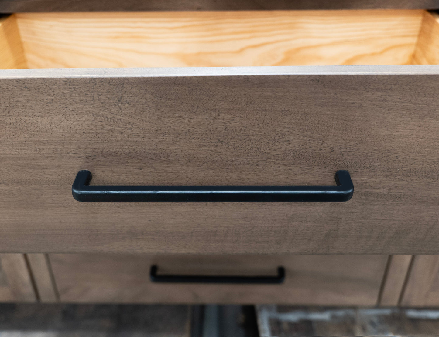 3 Drawer 2 Door Console - Chocolate Brown